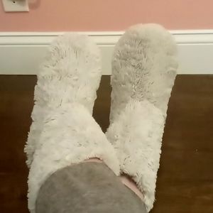 Fluffy slippers